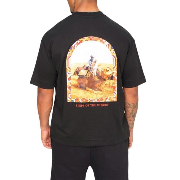 London Mens Ships Of The Desert T-Shirt - Black - 
