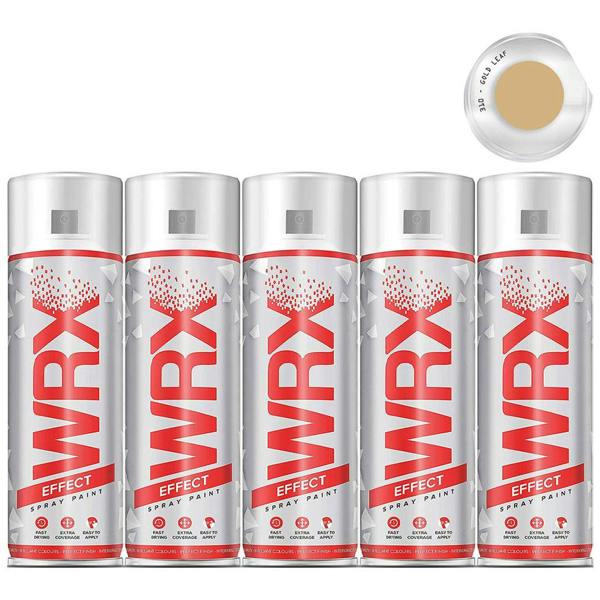 WRX 5X WRX Gloss Gold Leaf Spray Paint 400ml