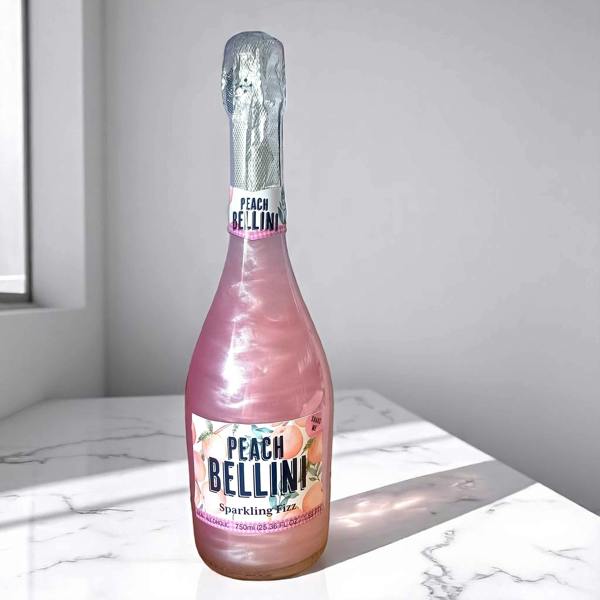 Peach Flavoured Bellini - Sparkling Peach Juice 750ml