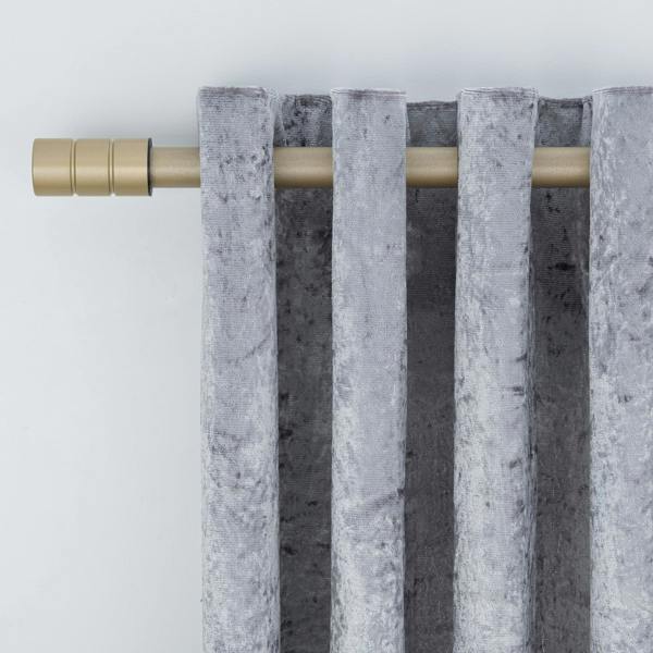 A.Unique Home Plain Barrel Extendable Curtain Pole (25/28mm) (Matte Gold,70cm - 120cm)