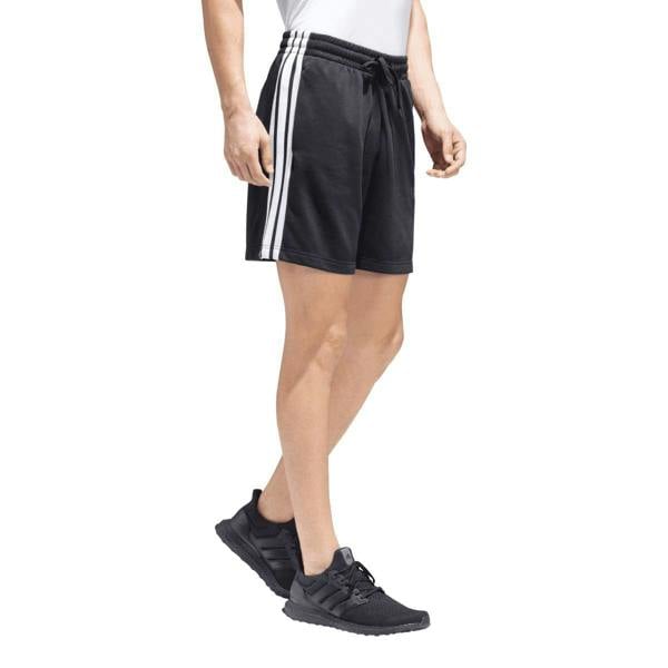 Adidas Mens Essentials French Terry 3 Stripes Shorts - Black - 