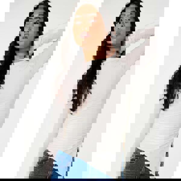 Pink Vanilla Long Sleeve Asymmetric Top