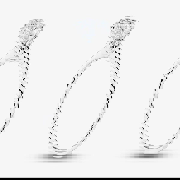 T. H. Baker 9ct White Gold Certified Lab Grown 2.00ct Brilliant Cut Diamond Solitaire Ring LGR43281-200A