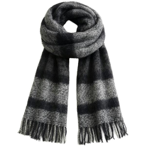 VIA MONTEN Women’s Faux Mohair Scarf, Oversized Winter Scarf Wrap, Soft Plush Long Shawl for Cold Weather Styling