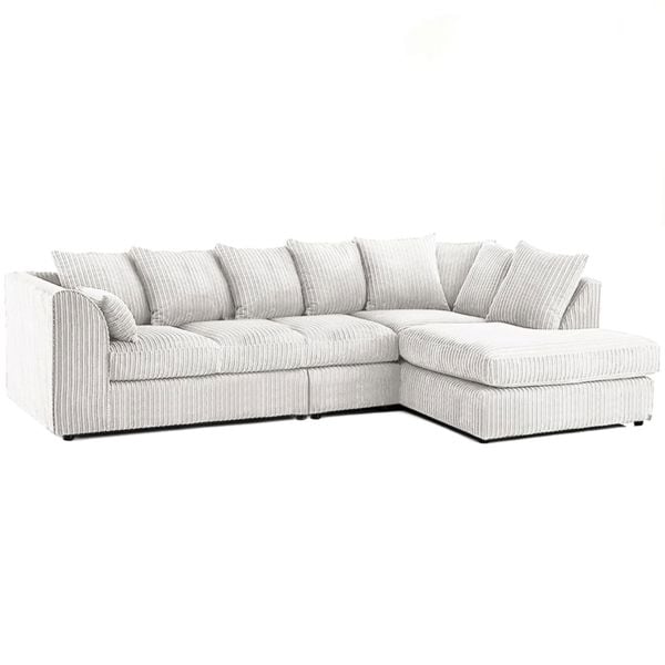 Snug Furniture Luxury Jumbo Cord Extra Large Corner Right Hand Sofa