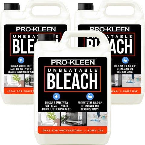 ProKleen Pro-Kleen Unbeatable Bleach - Kills Germs and Bacteria - Removes Odours, Prevents Limescale & Removes Stains 15L