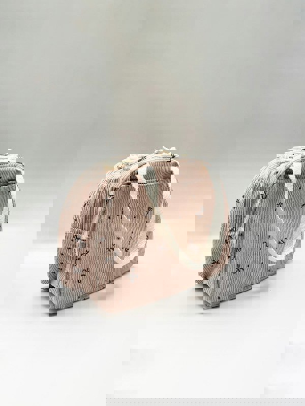 SVNX Corduroy Bow Insulated Lunch Holdall In Pink