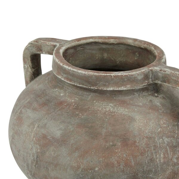 Wyld Haus Meadowhaze Stone Pelike Soft Brown Stoneware Vase with Handles