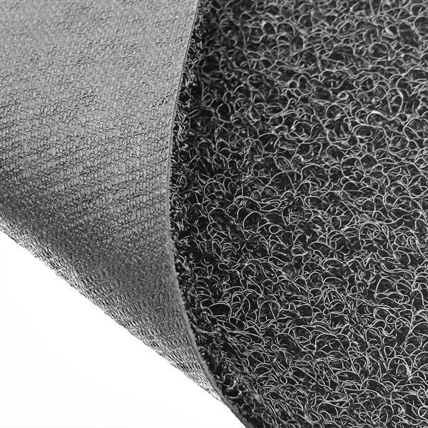 Nicoman PVC Loofah Anti-Slip Spaghetti Coil Mat Roll - Black (12m)