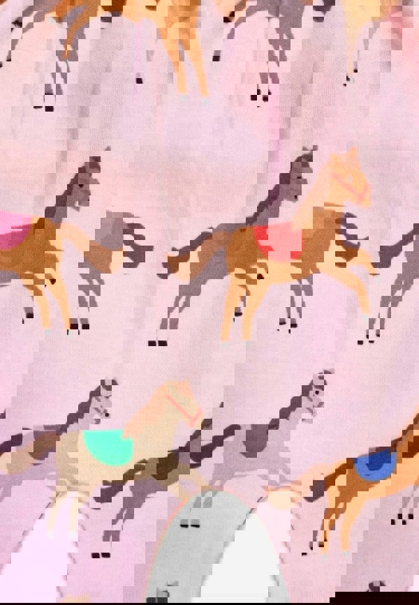 Organic Pink Horse and Pony Print Yoga Pants - Toby Tiger