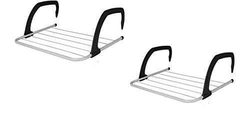 KAV 2 X Clothes airer drying rack 5 Bar radiator airers for indoor clothes drying | radiator drying rack indoor | radiator clothes drying rack