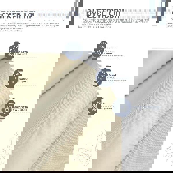 acorn 4m x 3m rectangular pergola in creamy white