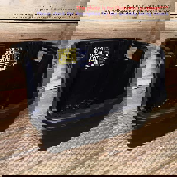 Samuel Alexander Pack of 2 / 59 x 41 x 36cm Heavy Duty Plastic Stackable Crates / Pick Bins with Handles