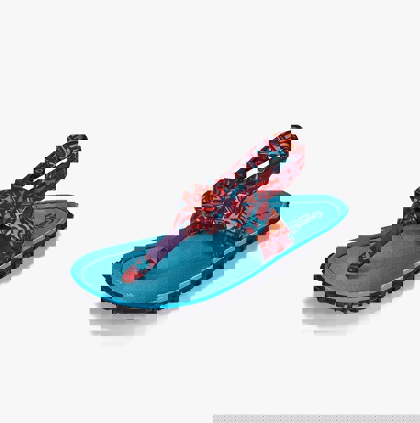 Gumbies SLINGBACK Womens Toe Post Sandals Turquoise Vintage