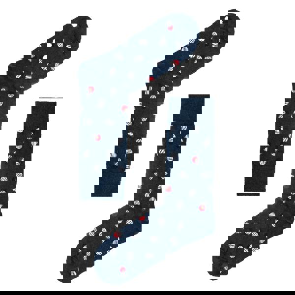 Jemsox Spot & Stripe Pattern Mens Socks – Organic Cotton