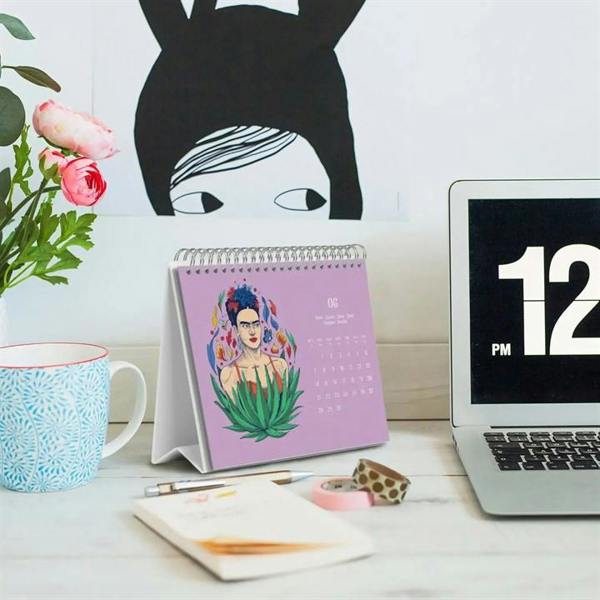 Frida Kahlo Easel Desk Calendar 2027, Desk Calendars, Month To View, Art, Gift