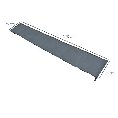 Bobobiy Parasol Cover, Cantilever Umbrella Cover, Banana Umbrella Cover with Zipper for Outdoor Garden, Patio, Grey
