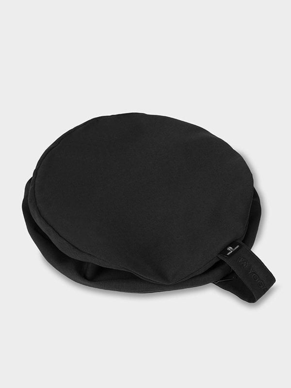 Yoga Studio Spare Cylinder Cushion Cover Black