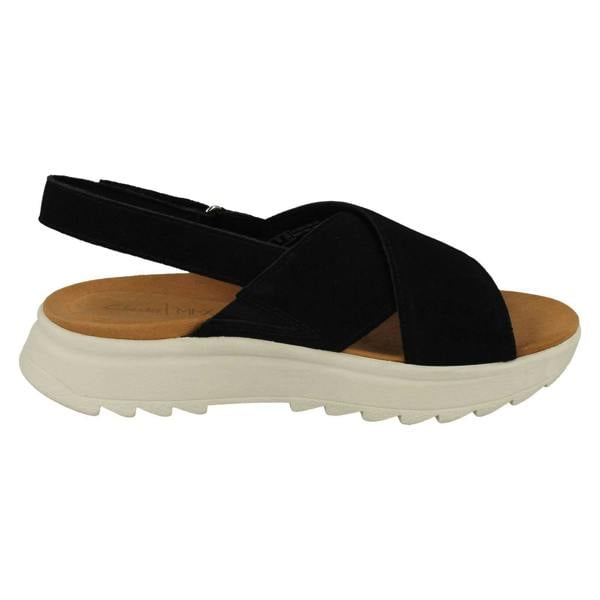 Clarks Ladies Clarks Cross Detailed Chunky Sole Slingback Sandals DashLite Wish