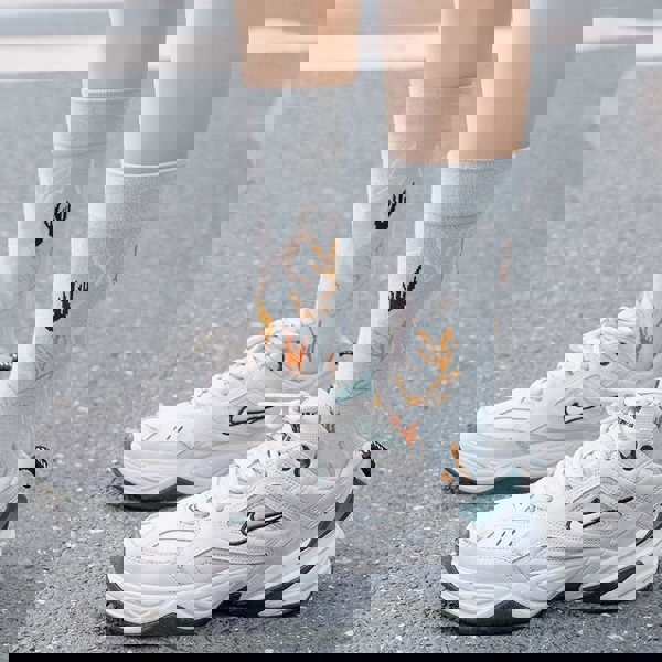 Anysox 5 Pairs Size 5-9 Fashion Socks Combed Cotton Art Abstract Naked Woman Oil Painting Novelty Happy Funny Christmas Gift for Women