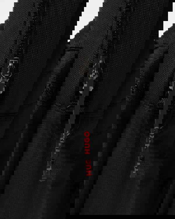 HUGO Ethon 3.0 Mens Backpack zip and D ring detail