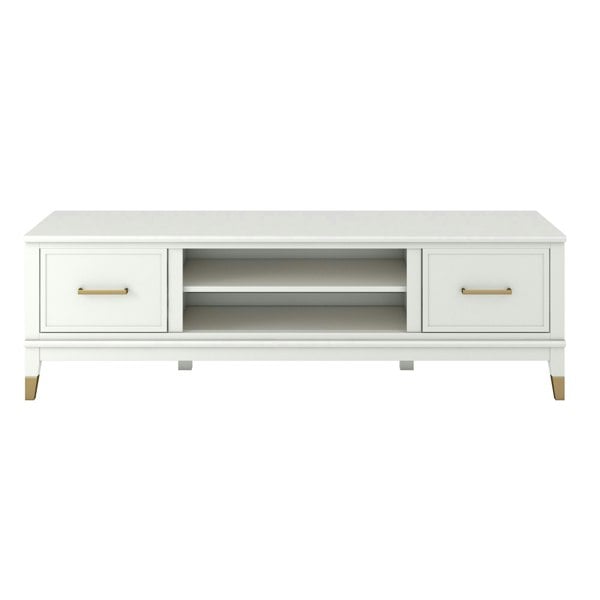 Dorel Home Westerleigh TV-Stand with Doors in White