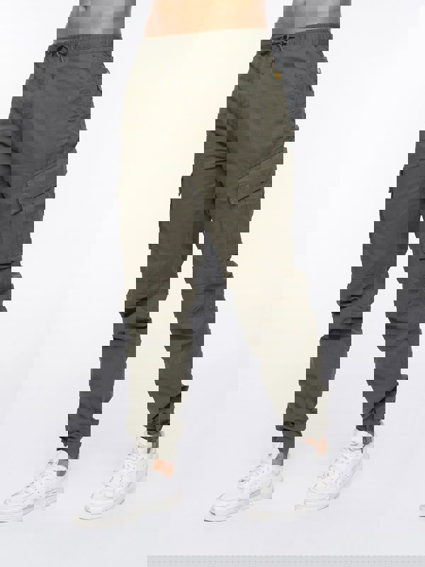 Crosshatch Sidemoore Cargo Pants Olive