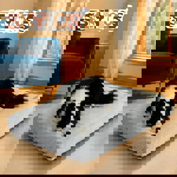 Skylos Pet Bed Soft Cushion Plush  Small Dog Crate Puppy Mattress Washable Pad Mat