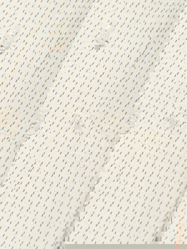 Emporio Armani Baby Boys Striped Linen Jacket in Ivory