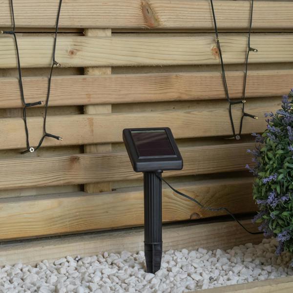 Samuel Alexander 4.9m Solar Powered Outdoor Garden String Lights with 50 Warm White LEDs
