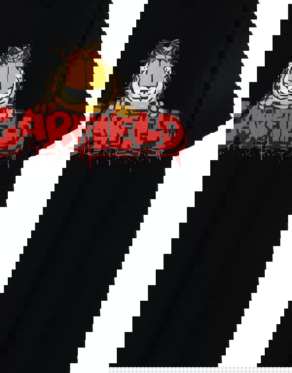 Garfield Mens Black Graffiti Short Sleeved T-Shirt