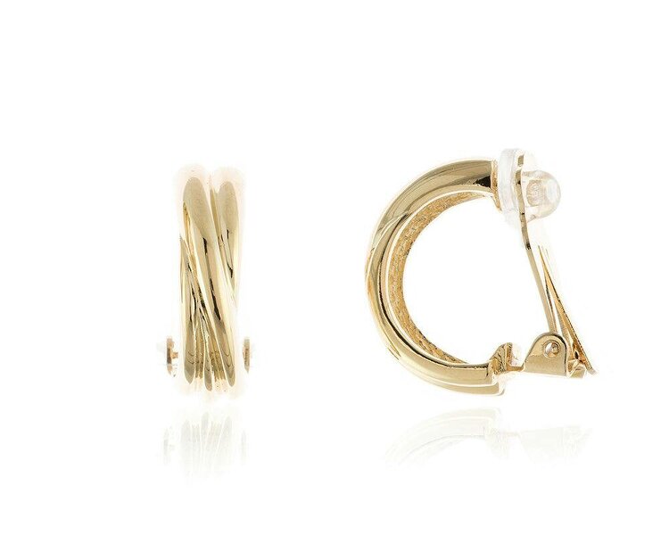 Cachet London Panola Gold Clip On Earrings