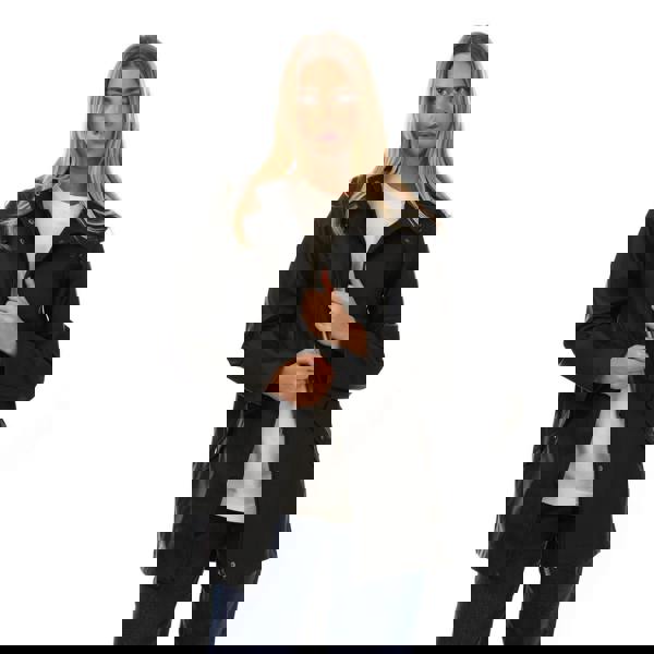 Vero Moda Womens/Ladies Malou Coated Raincoat - Black - 