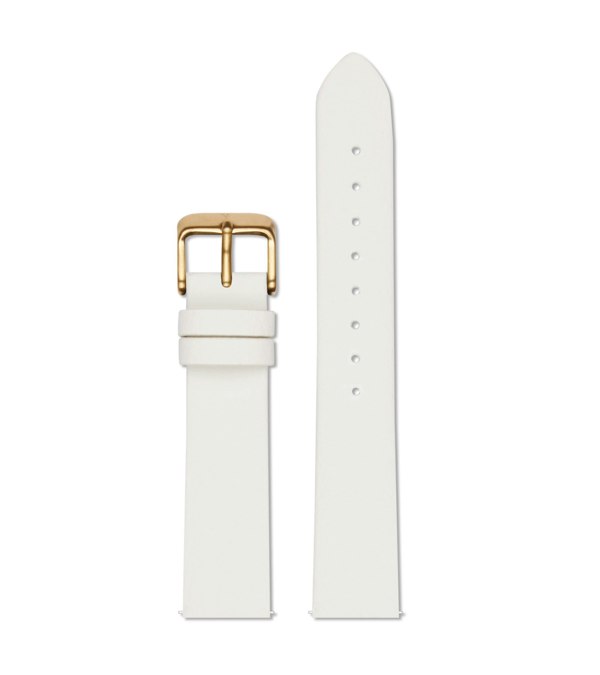 Votch Off white with brushed gold buckle | 18mm