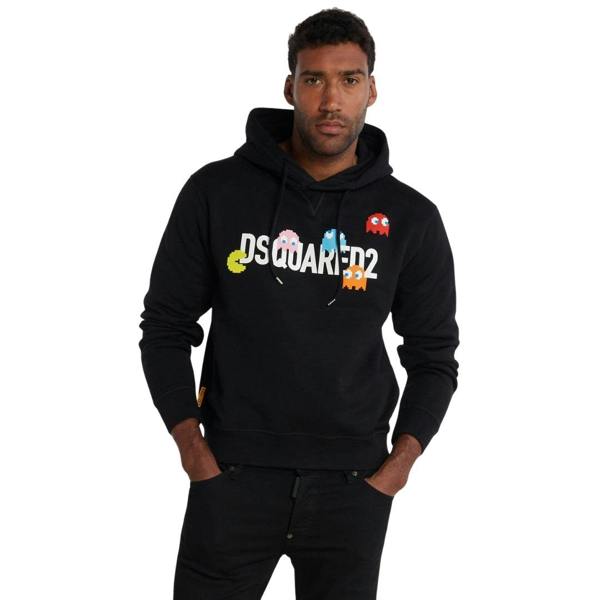 Dsquared2 Pac Man Cool Fit Black Hoodie S