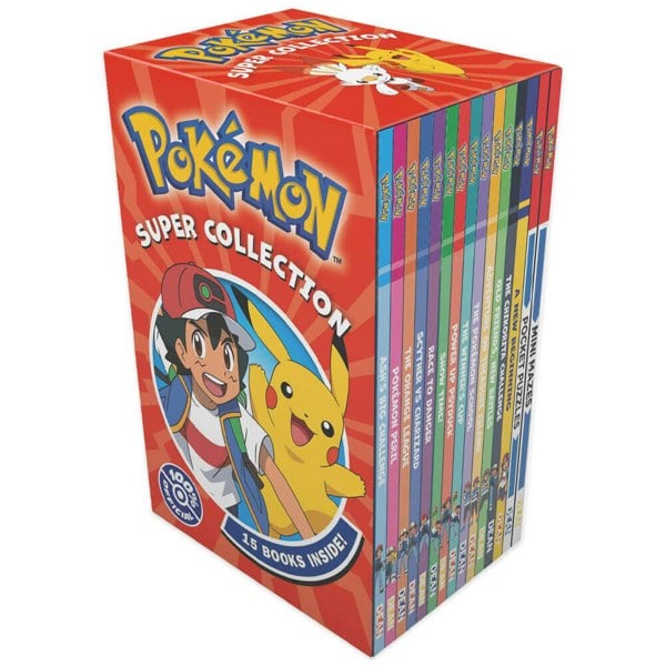 The Official Pokemon Super Collection 15 Books Set - Ash Big Challenge, Pokemon Peril & Many More