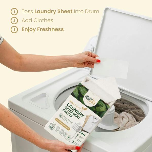 Green Edge 360 Fragrance Free Eco Friendly Laundry Detergent Sheets