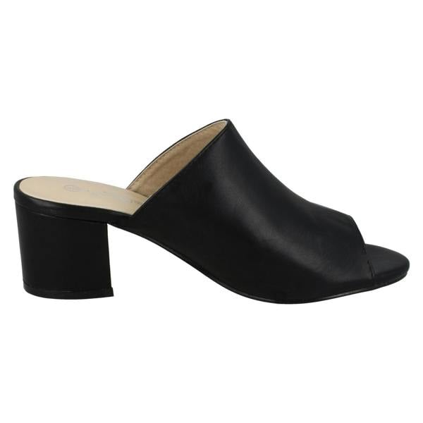 Anne Michelle Ladies Anne Michelle Chunky Heel Mule Sandals F10664