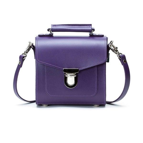 Purple Leather Sugarcube - Sugarcube - Zatchels