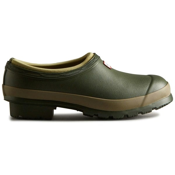 Hunter Womens Gardener Clogs - Dark Olive/Clay