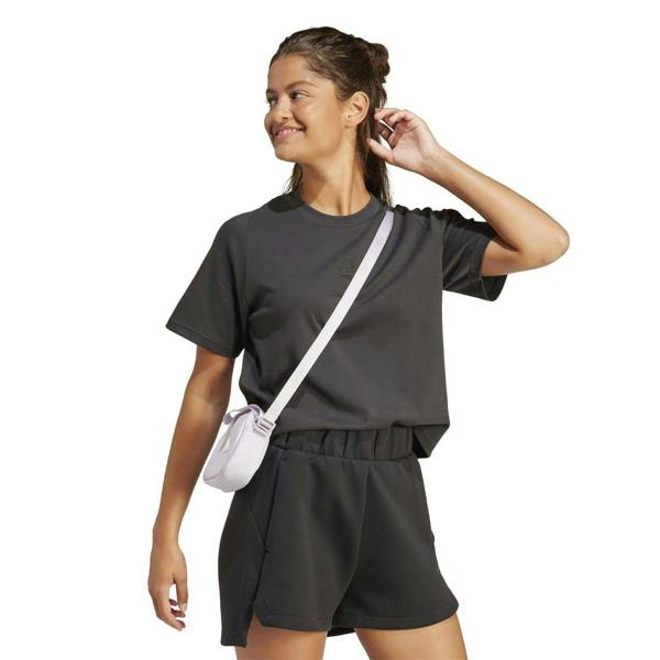 Adidas Womens/Ladies Z.N.E. Crew Neck Regular T-Shirt - Black - 