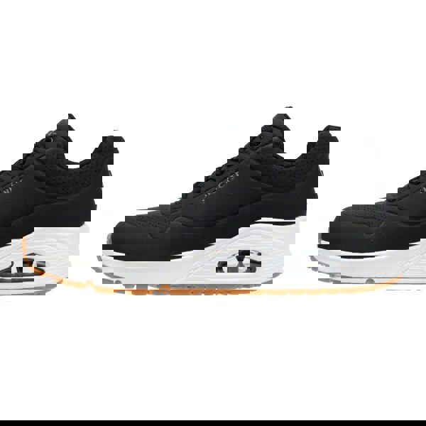 Skechers - 73690-BLACK WOMENS UNO BLACK/WHITE