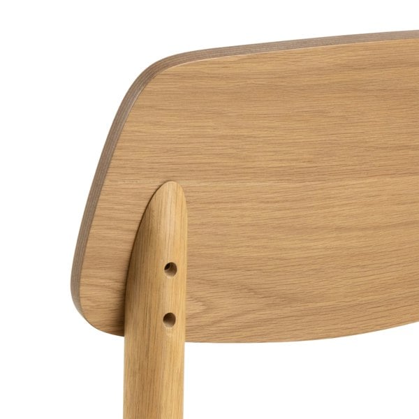 Furniture To Go Barlow Dining Chair in Matt Oak Set of 2