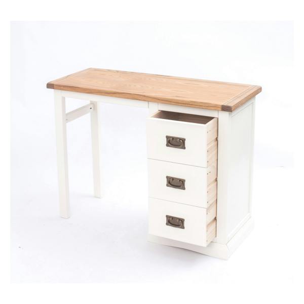 Cabinet Bits Cosenza 3 Drawer Desk - Dressing Table Brass Drop Handle