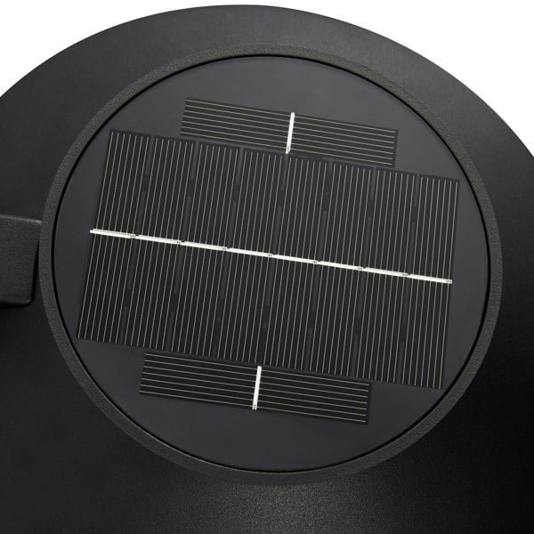 Nordlux Justina Solar | Wall light | Black