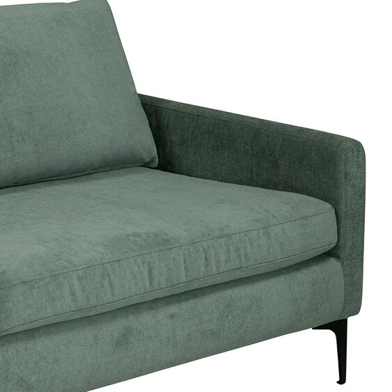 Wyld Haus Buenafuente Green Velvet Upholstered 3 Seater Sofa