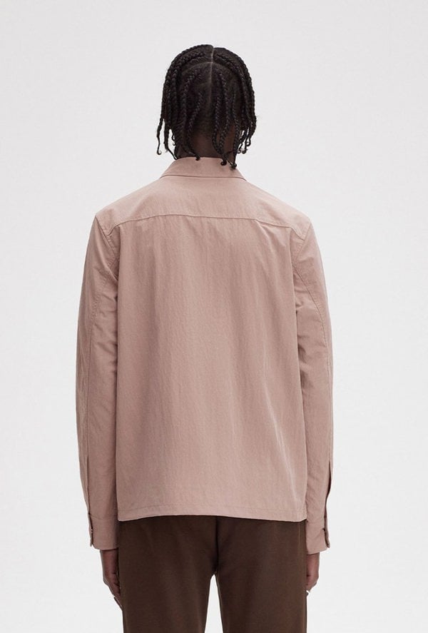 Fred Perry Men's Zip-Through Overshirt - Pink