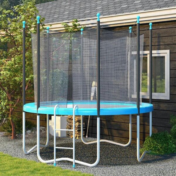 12ft Trampoline Accessories Safety Pad Φ366cm Replacement Surround Padding Thick Foam Pads Light Blue - Light Blue