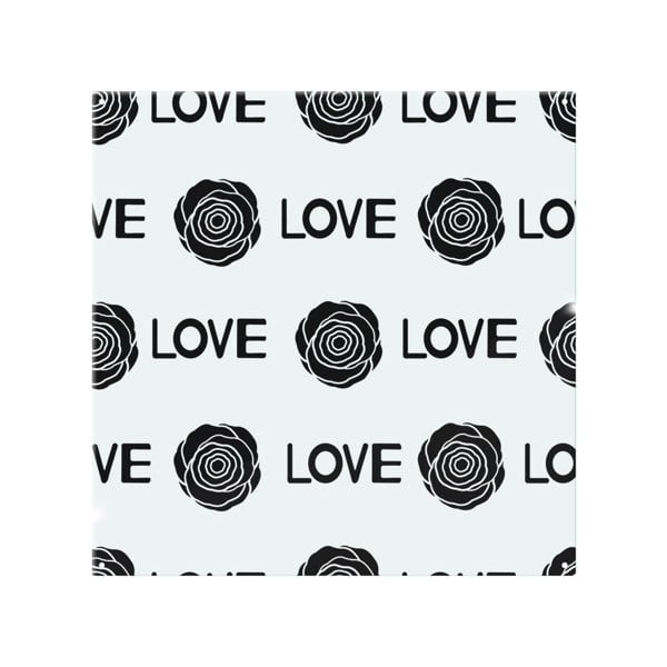 Benjamin Tate Design Rose & Love Print Splash Back