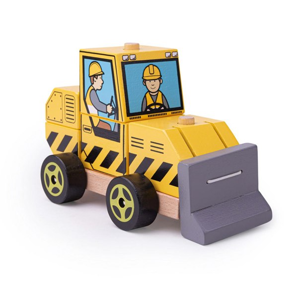 Bigjigs Toys BB124 Stacking Bulldozer Toy